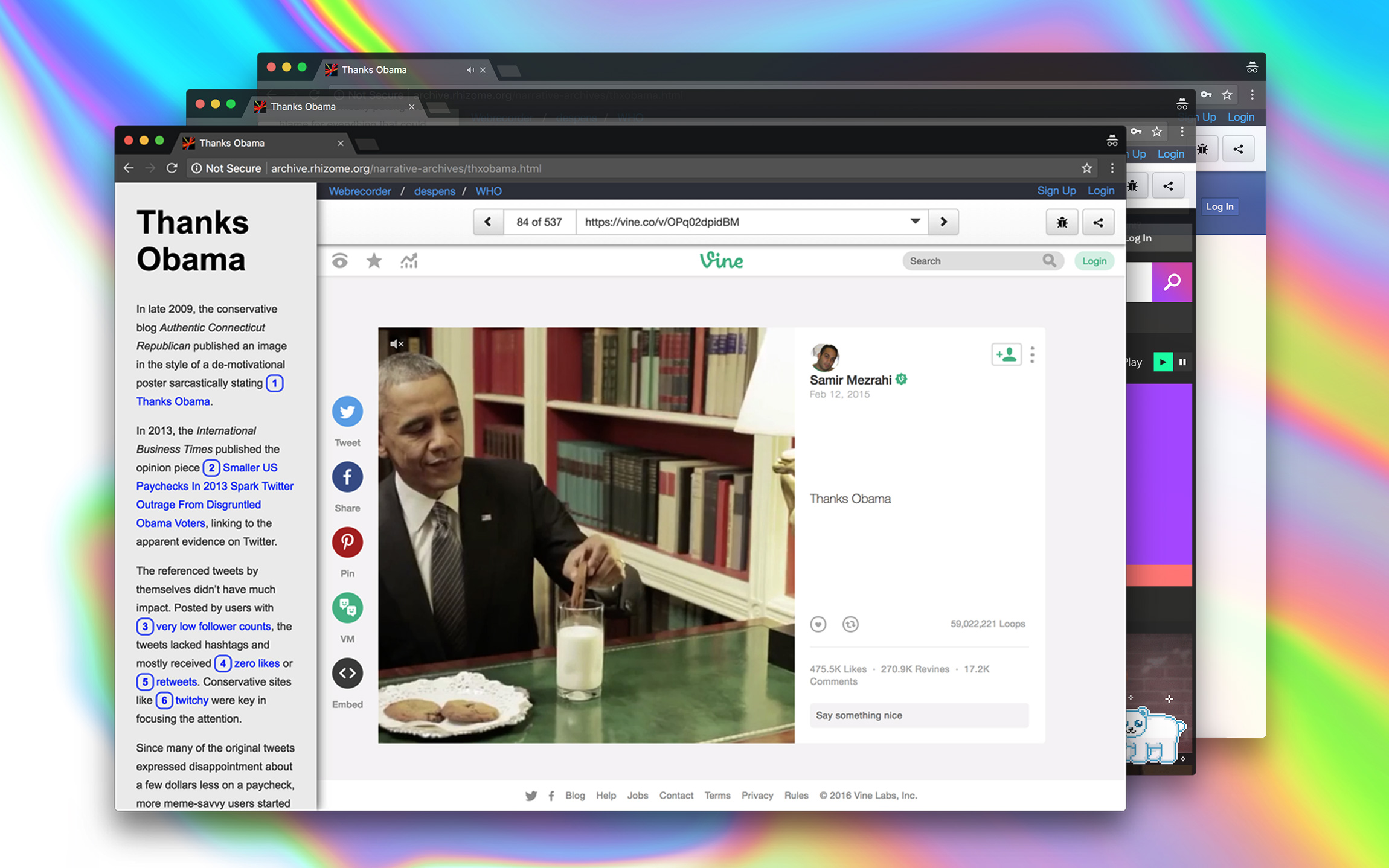 Webrecorder: Web Archiving for All! / Workshop at transmediale 2018 face value