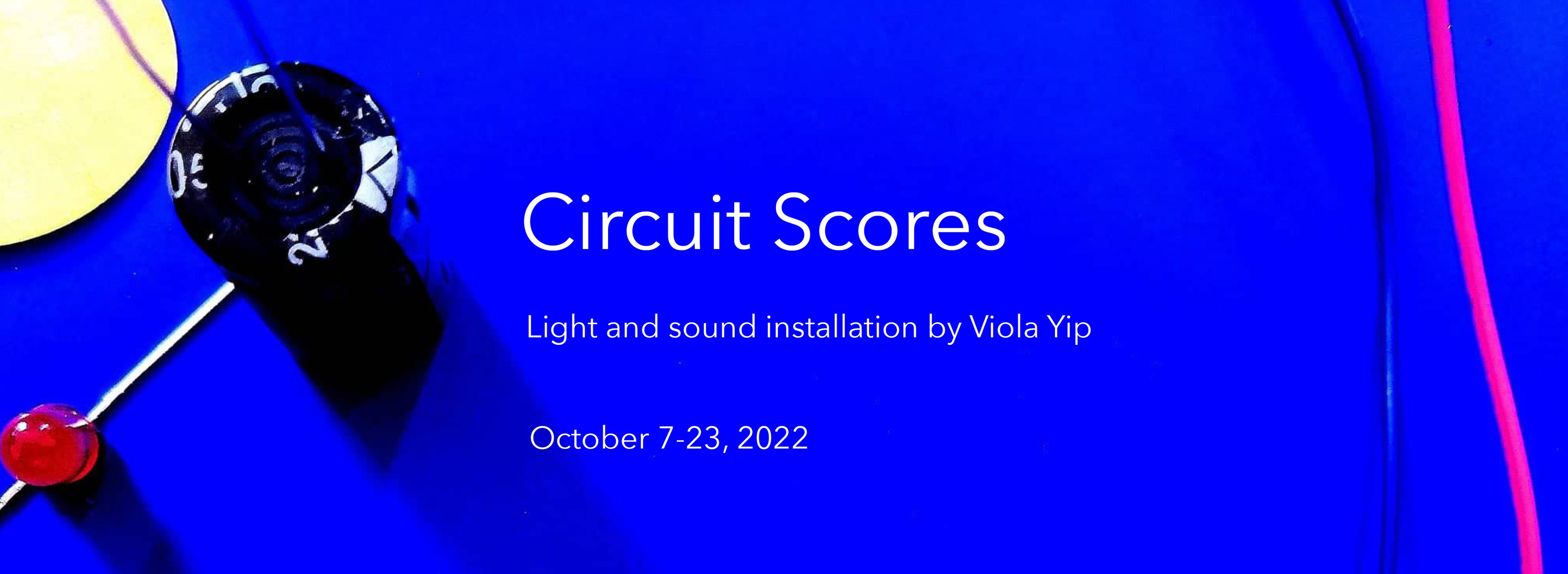 Cluster #20 Circuit Scores – solo exhibition and performances w/ Viola Yip and guests